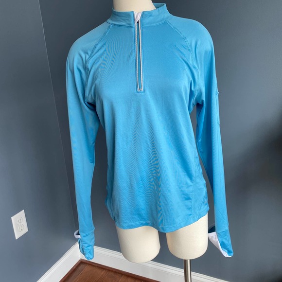 Champion blue quarter zip top - Picture 1 of 9